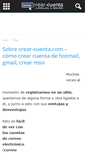 Mobile Screenshot of crear-cuenta.com